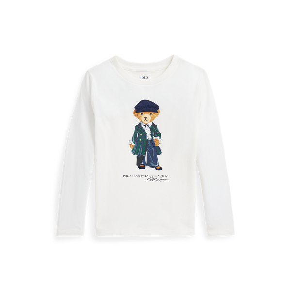 Nevis Polo Bear Cotton Jersey Long-Sleeve Tee Girls 2-6x 1