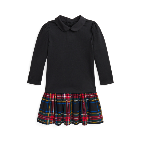 Plaid-Skirt Ponte Dress Girls 1.5-6.5 Years 1