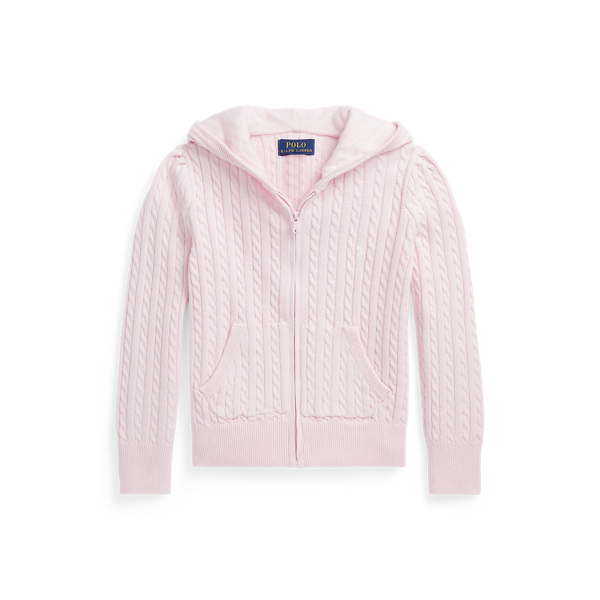 Katoenen hoodie met minikabels en rits