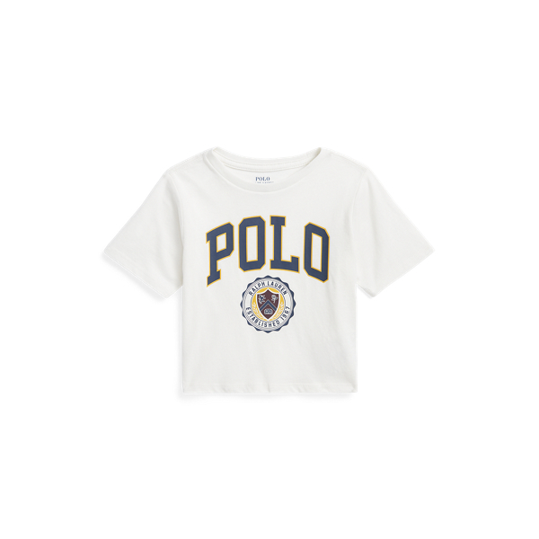 Logo Crest Cotton Jersey Boxy T-Shirt