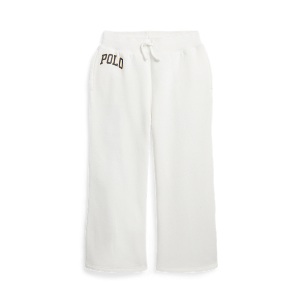 Logo Fleece Wide-Leg Tracksuit Bottoms