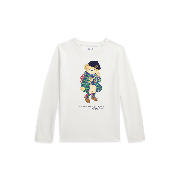 Katoenen jersey T-shirt met Polo Bear