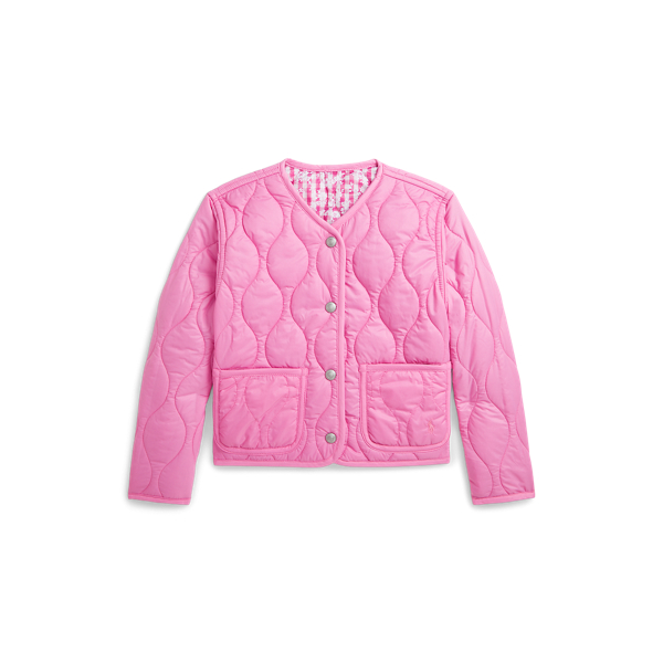 Gingham Pink Reversible Gingham Jacket Girls 1.5-6.5 Years 3