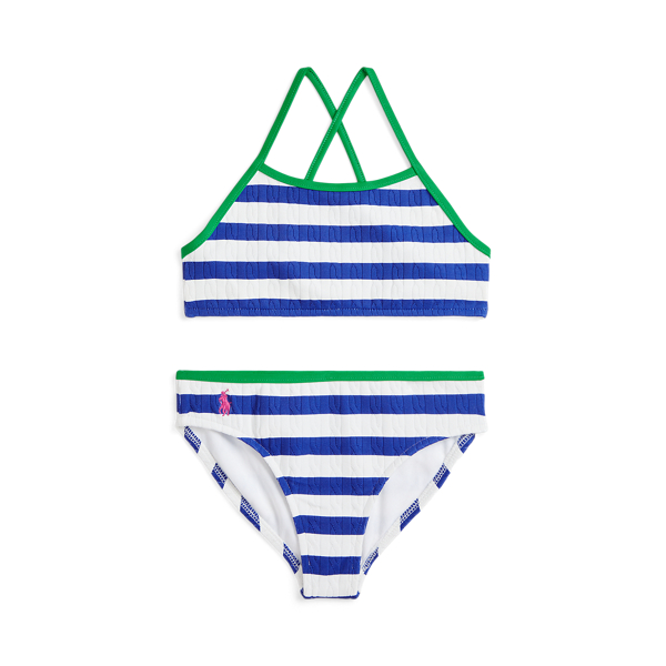 Striped Two-Piece Swimsuit