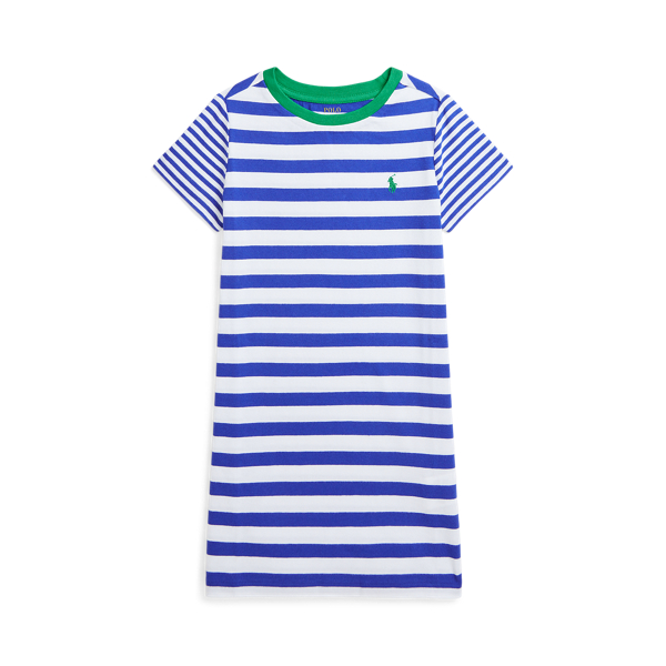 Striped Cotton Jersey Tee Dress