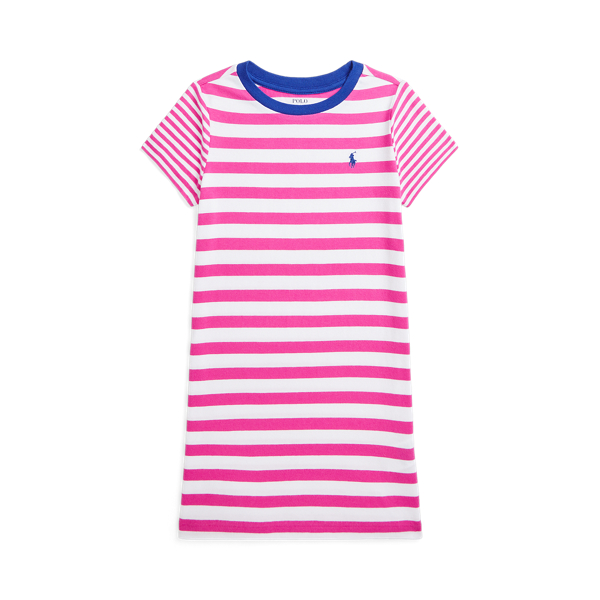 Striped Cotton Jersey Tee Dress