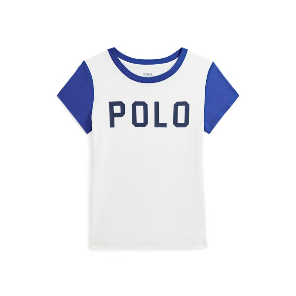 T-shirt malha algod&atilde;o com blocos de cores