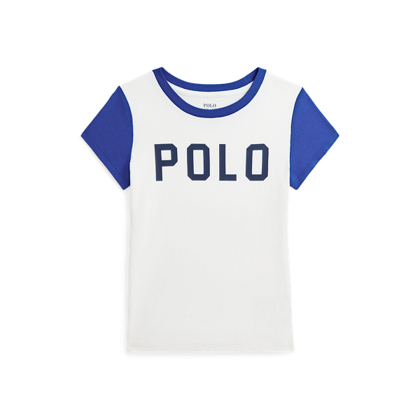 Color-Blocked Logo Cotton Jersey Tee