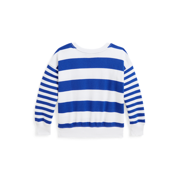Cruise Royal/White Striped French Terry Sweatshirt Girls 2-6x 2