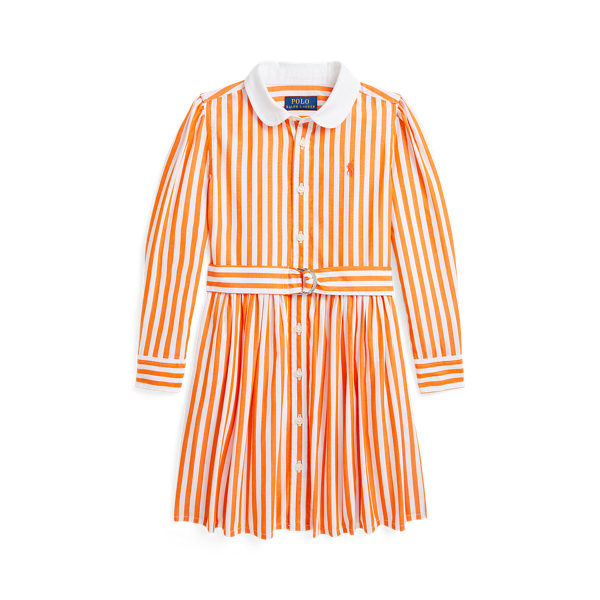 Striped Cotton Poplin Shirtdress