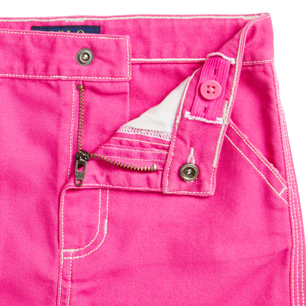 Belmont Pink Cotton Canvas Skirt Girls 1.5-6.5 Years 3