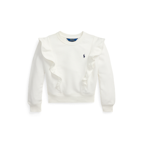 Ruffled French Terry Sweatshirt