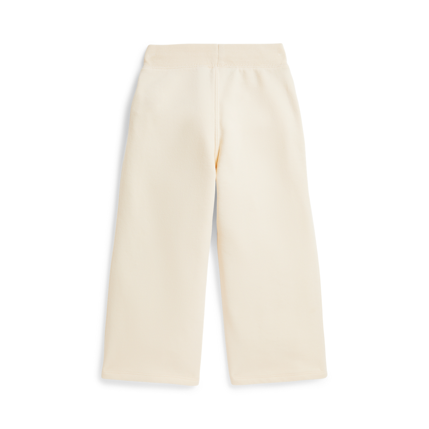 Детские брюки Ralph Lauren French Terry Wide-Leg Sweatpant, цвет: Кремовый — фото 1