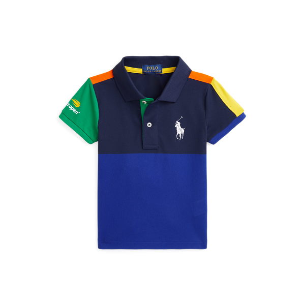 Multi US Open Ball Crew Performance Polo Shirt Girls 2-6x 1