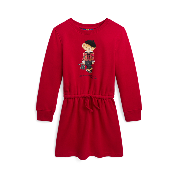 Vestido em tecido polar com Polo Bear