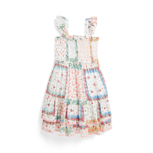Baumwollbatist-Kleid mit Blumenmuster Girls 1.5-6.5 Years in 1