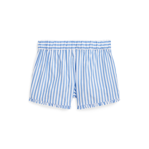 Striped Ruffled Cotton Short
