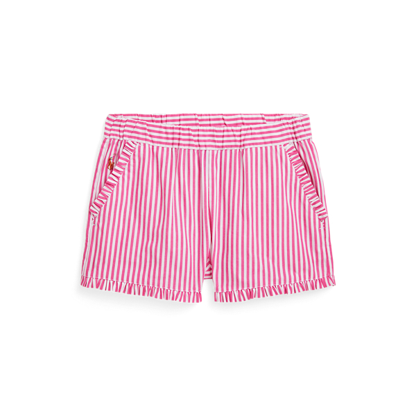 Gestreifte Baumwollshorts mit R&uuml;schen Girls 1.5-6.5 Years in 1
