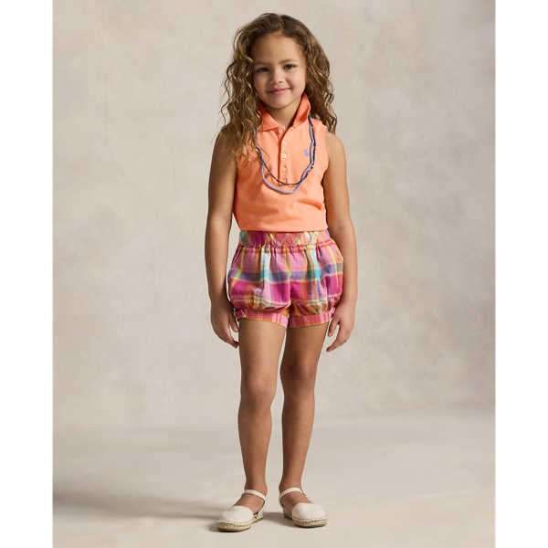 Stretch Mesh Sleeveless Polo Shirt