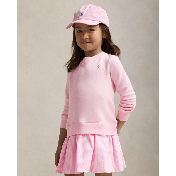 Hint of Pink Striped-Skirt Terry Dress Girls 1.5-6.5 Years 4