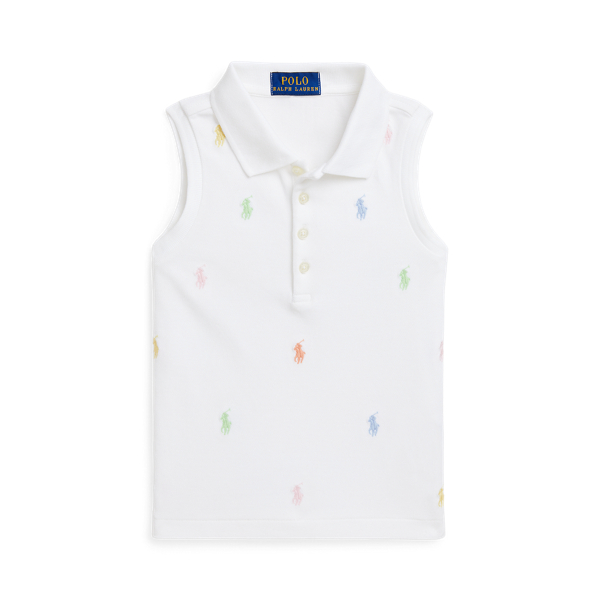 Polo ポニー スリーブレス メッシュ ポロシャツ | ラルフ