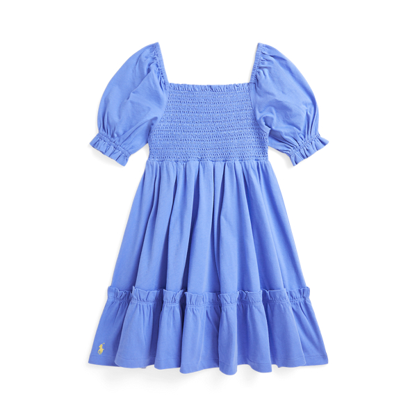 Gesmoktes Kleid aus Baumwolljersey Girls 1.5-6.5 Years in 1