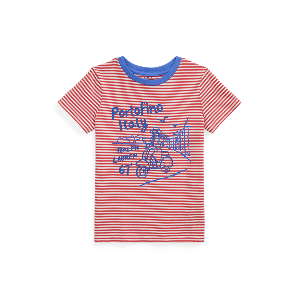 Embroidered Portofino Cotton Jersey Tee