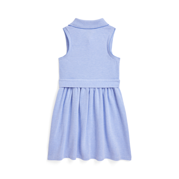 Harbour Island Blue Belted Knit Oxford Polo Dress Girls 1.5-6.5 Years 2