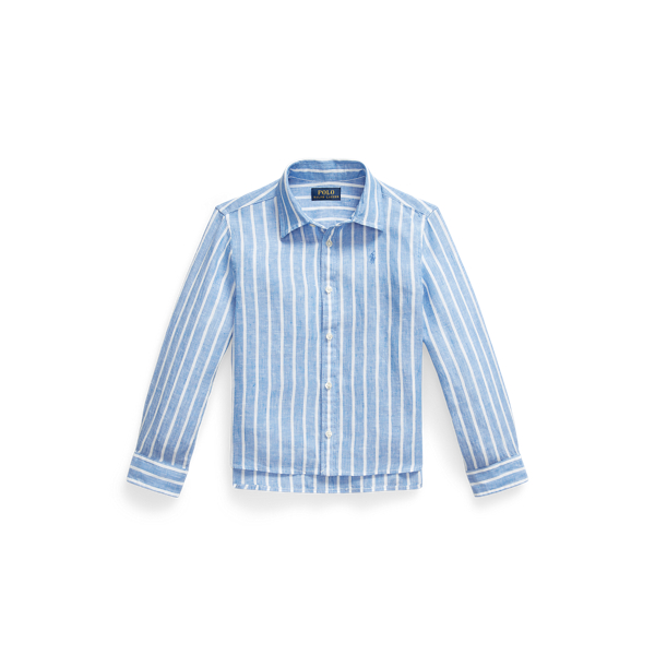 Striped Linen Boxy Shirt