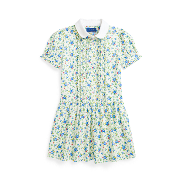 ラルフローレン♡ブロックプリントコットンシャツドレス 23AW☆ポロラルフローレン クレープブロックプリント シャツ