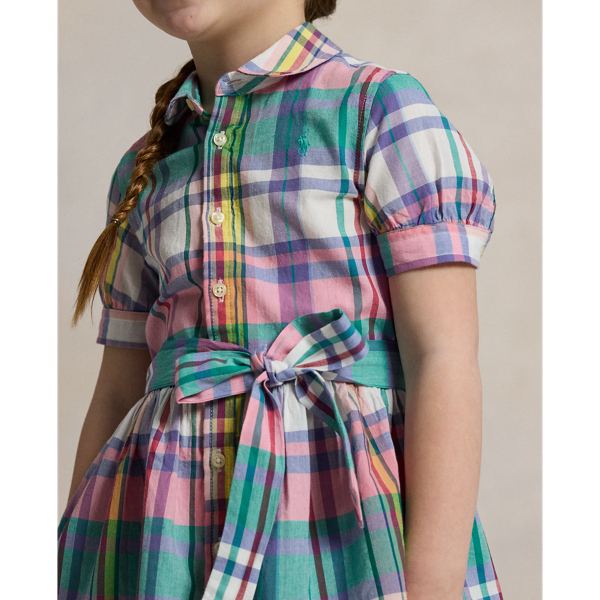 Polo Ralph Lauren☆チェック柄コットン混シャツドレス POLO RALPH LAUREN シャツワンピース チェック コットン ツイル