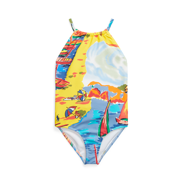 Seaside Village Haven Badeanzug mit Riviera-Druck Girls 1.5-6.5 Years 1