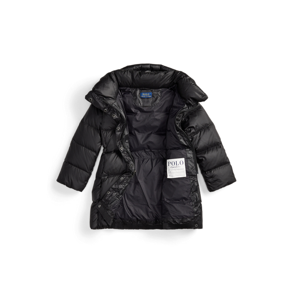 Down Hooded Long Jacket