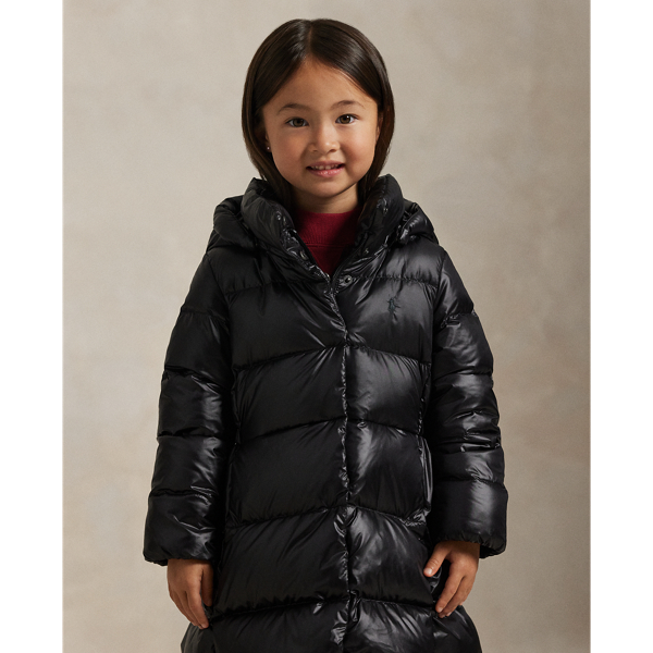 Down Hooded Long Jacket