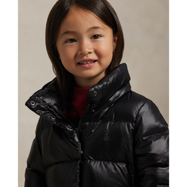 Down Hooded Long Jacket