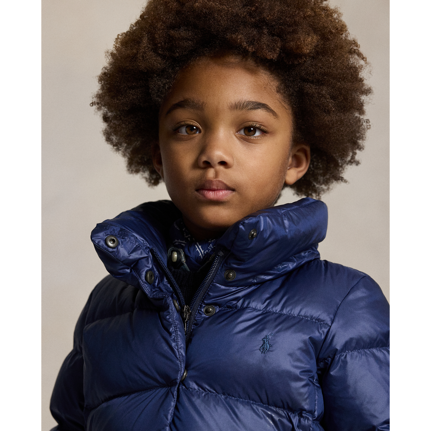 Детская куртка Ralph Lauren Down Hooded Long, цвет: Тёмно-синий — фото 3