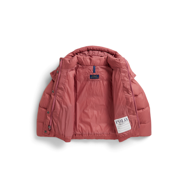 Canvas Pink Down Hooded Jacket Boys 2-7/Girls 2-6x 3