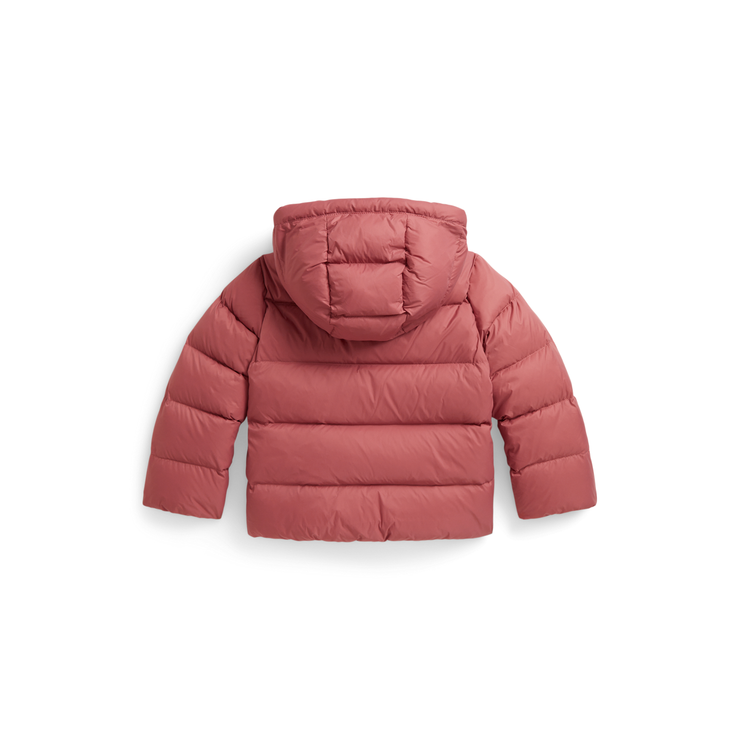 Детская куртка Ralph Lauren Down Hooded, цвет: Холщовый розовый — фото 1