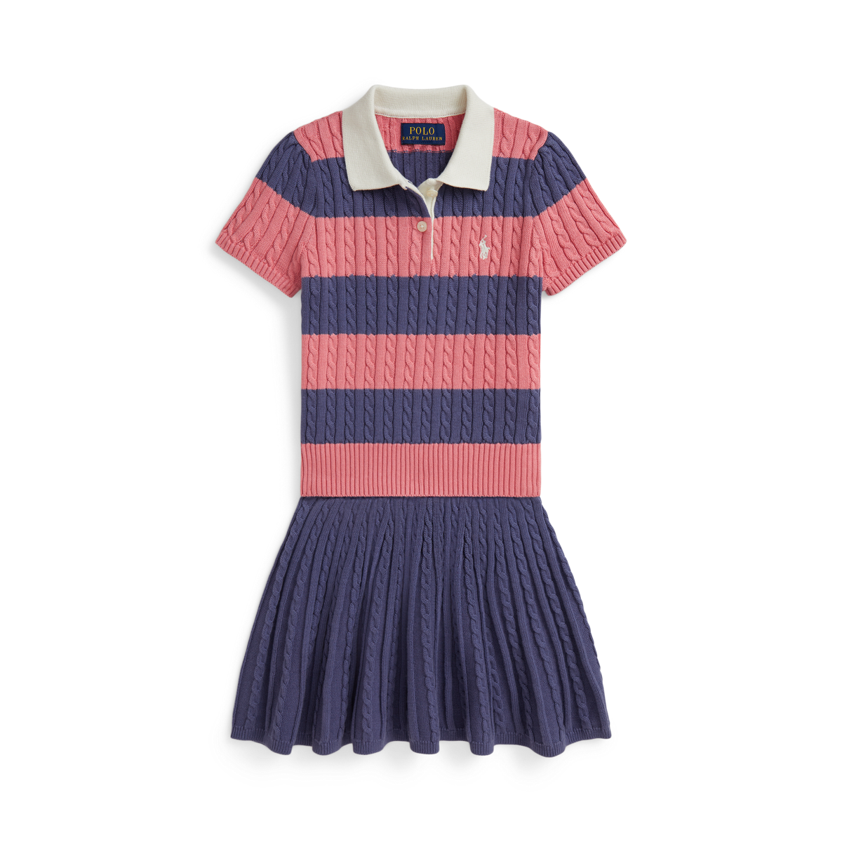 ケーブル コットン Polo セーター & スカート セット | ラルフ