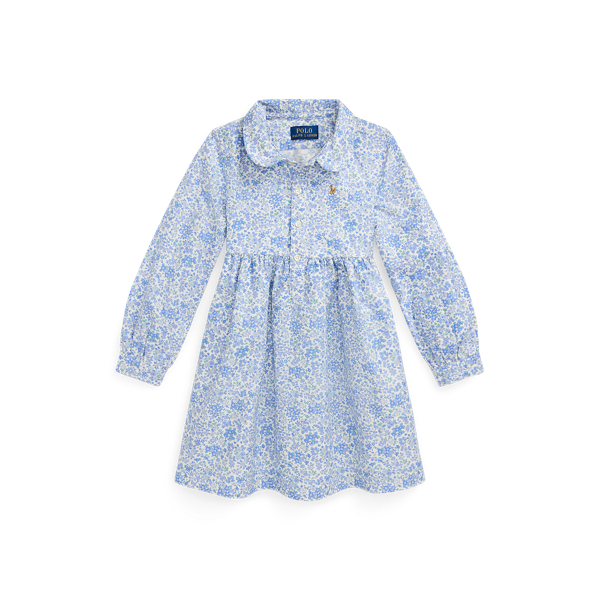 Floral Cotton Oxford Shirtdress