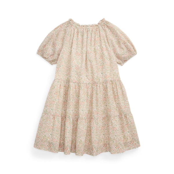 Floral Tiered Cotton Batiste Dress