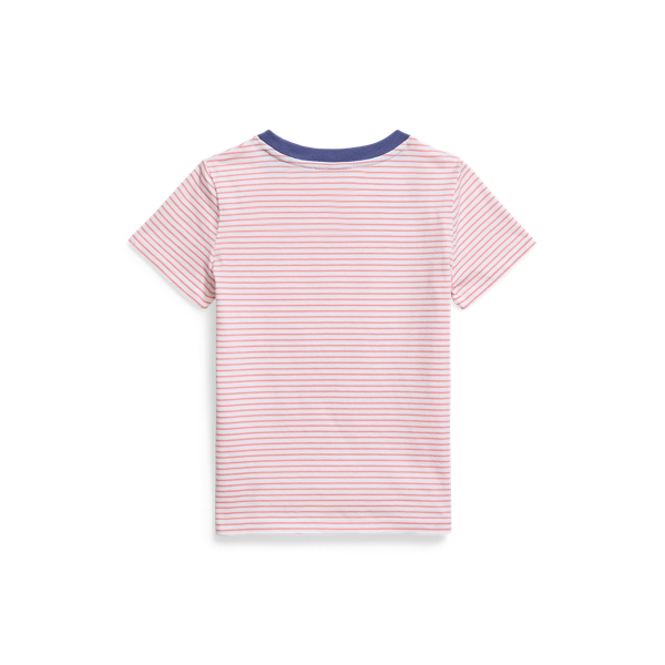 【POLO RALPH LAUREN】ロゴ ストライプ 半袖 Tシャツ【送関込】 送料関税込み☆POLO RALPH LAUREN ロゴ ストライプ Tシャツ