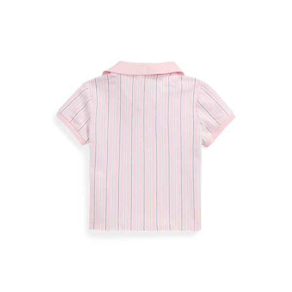 Kastenförmiges Poloshirt mit Streifen