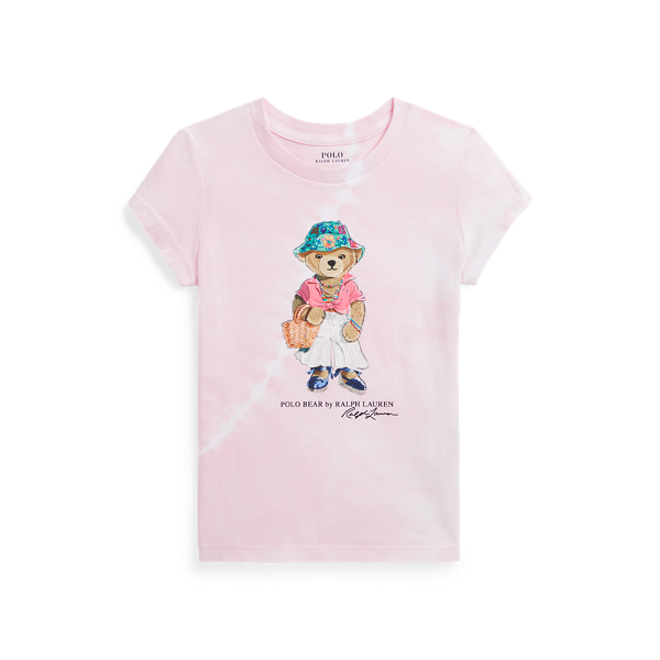 Polo Bear Tie-Dye Cotton Jersey Tee 