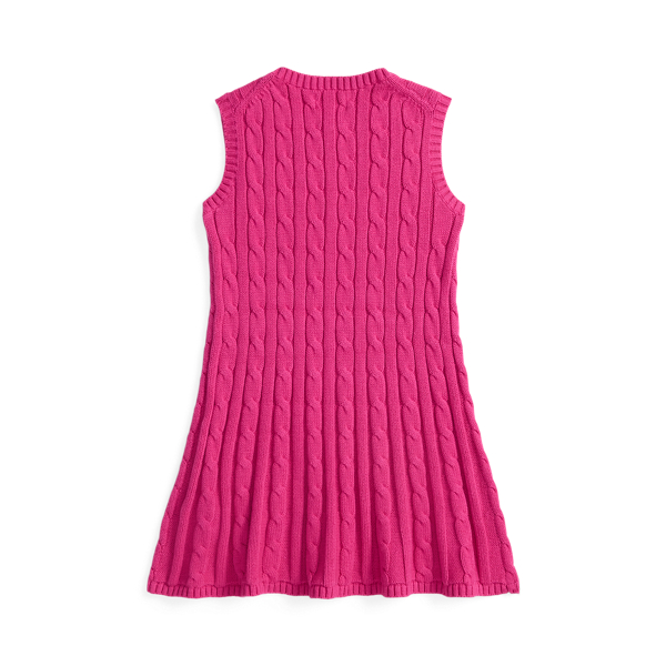 Cable-Knit Cotton Sleeveless Dress