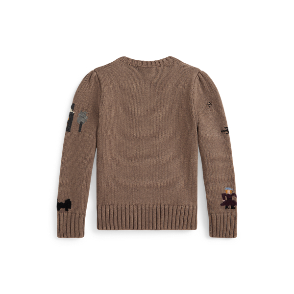 Intarsia-Knit Sampler Sweater