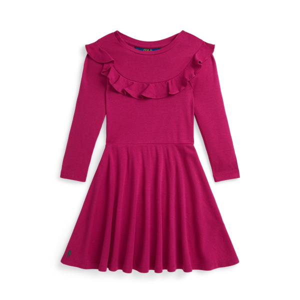 Ruffled Cotton-Modal Dress Girls 1.5-6.5 Years 1