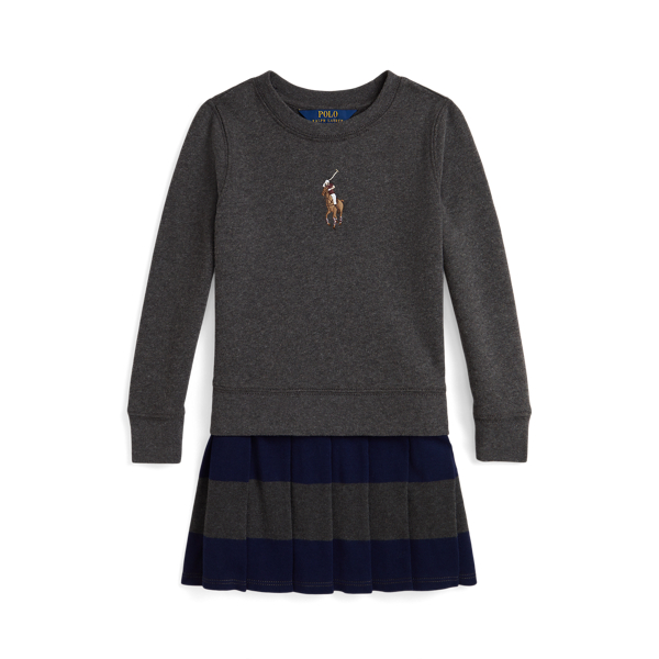 Big Pony Fleece Sweatshirt Dress