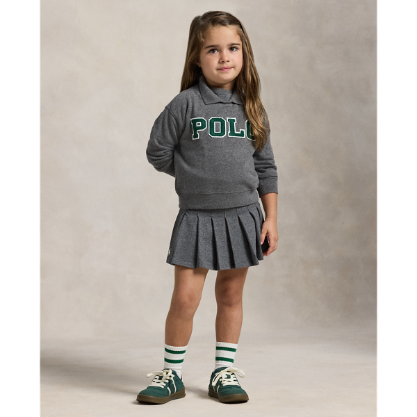 Logo Fleece Polo Sweatshirt