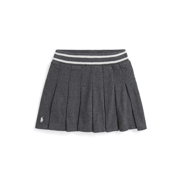 Skort aus Baumwolljersey mit Falten